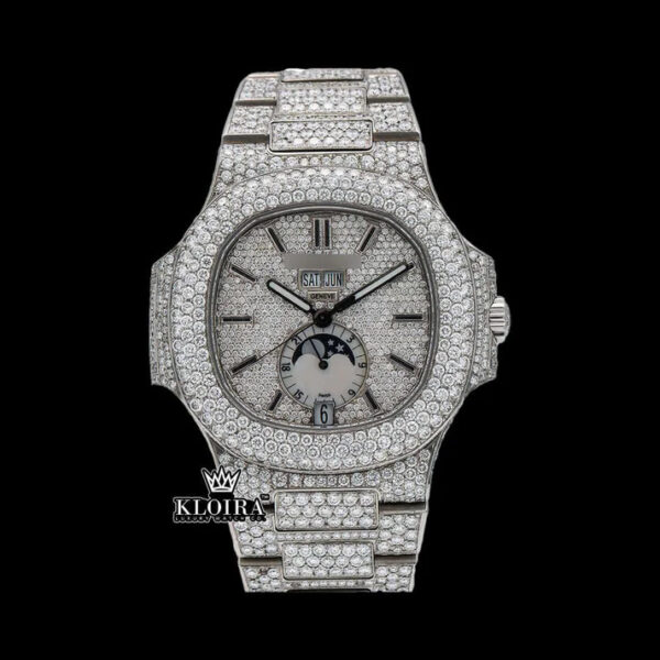Fully Diamond Iced Out Moissanite Watch For Men