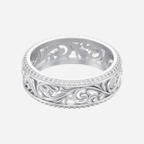 Arced Custom Ring Design 20k Sterling Gold