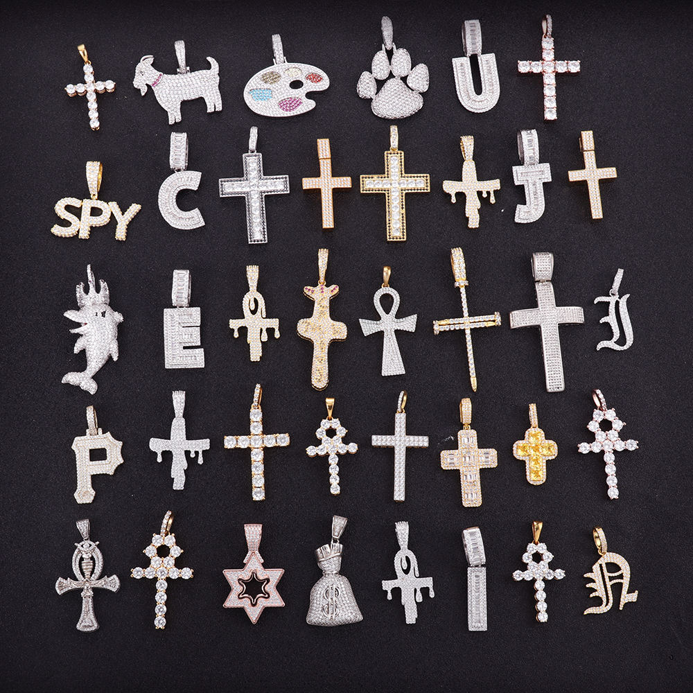 Custom Moissanite Pendant for men