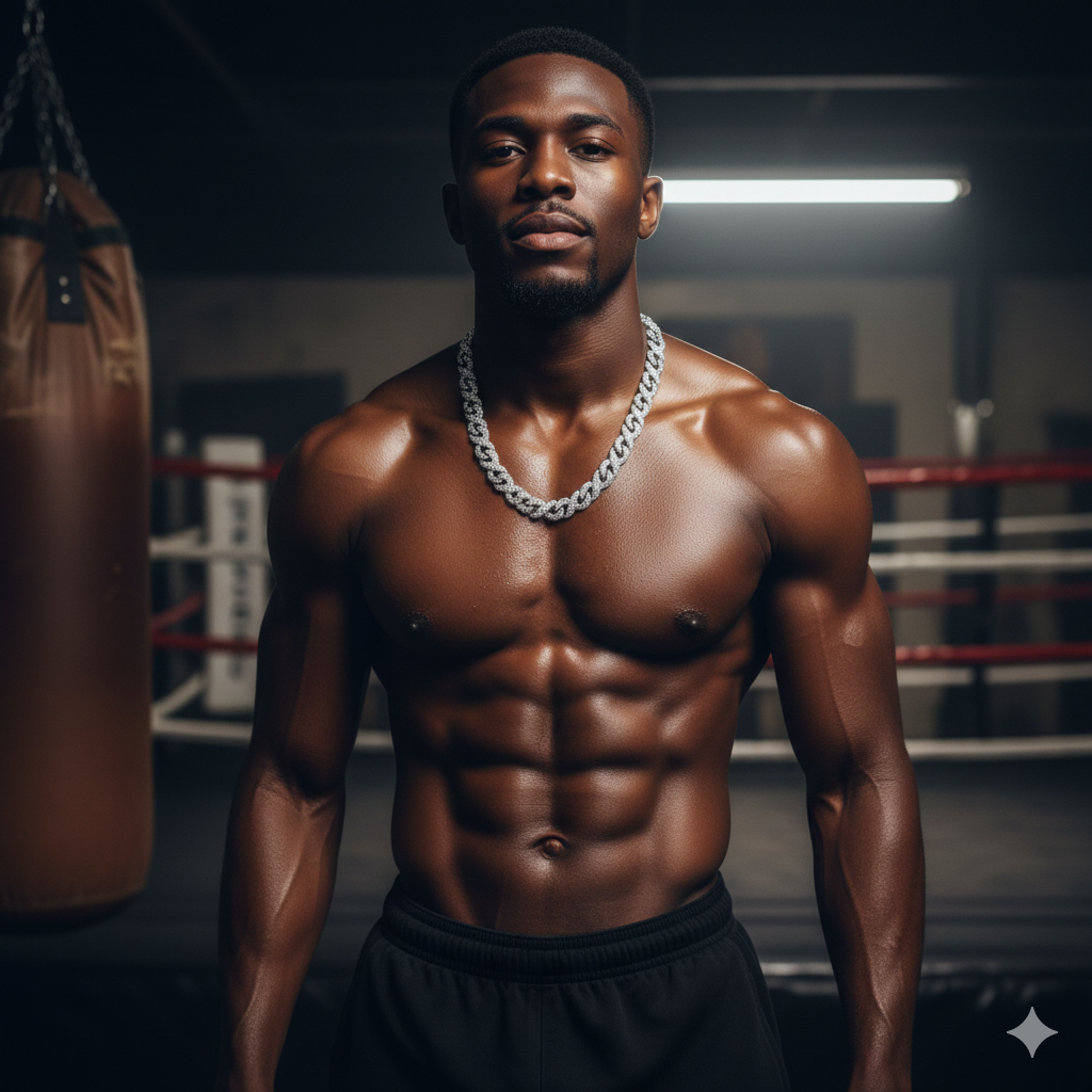 16mm moissanite infinity link chain -wearing