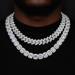 Moissanite Baguette Chain