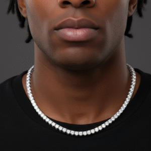 Moissanite tennis chain