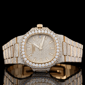 Awesome VVS Bust Down Automatic Moissanite Watch - Rose Gold