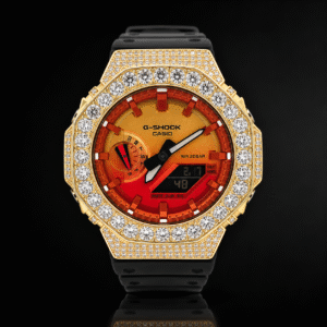 Custom Iced Out G-Shock GA-2100 with VVS Moissanite