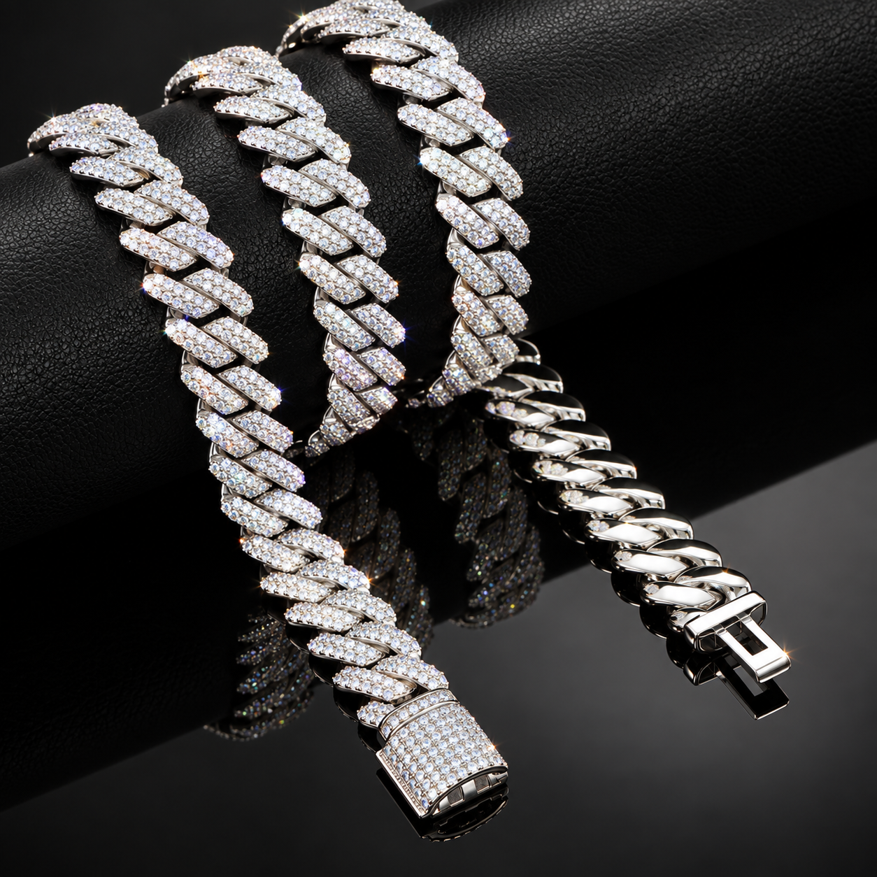 14mm moissanite Cuban link chain