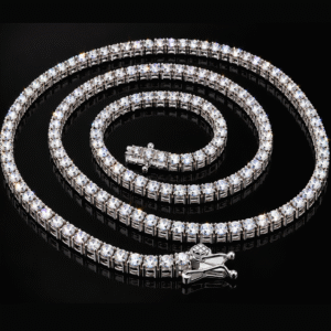 3mm Moissanite Tennis Chain - 925 Sterling Silver