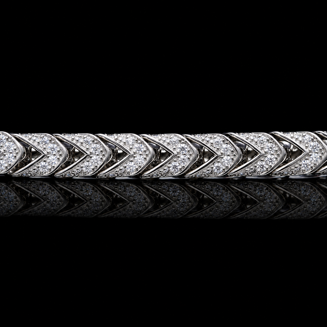 Moissanite Franco Chain - 925 Sterling Silver